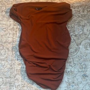 Zara One Shoulder Cowel Neck Top